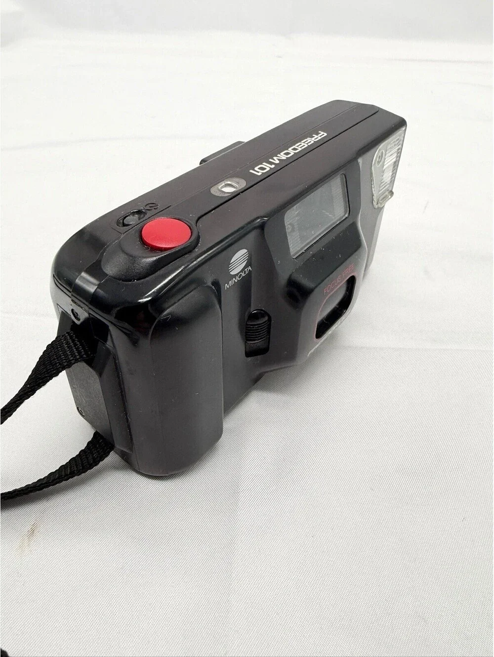 Vintage Minolta Freedom 101 35mm Point & Shoot Film Camera Black Parts Repair